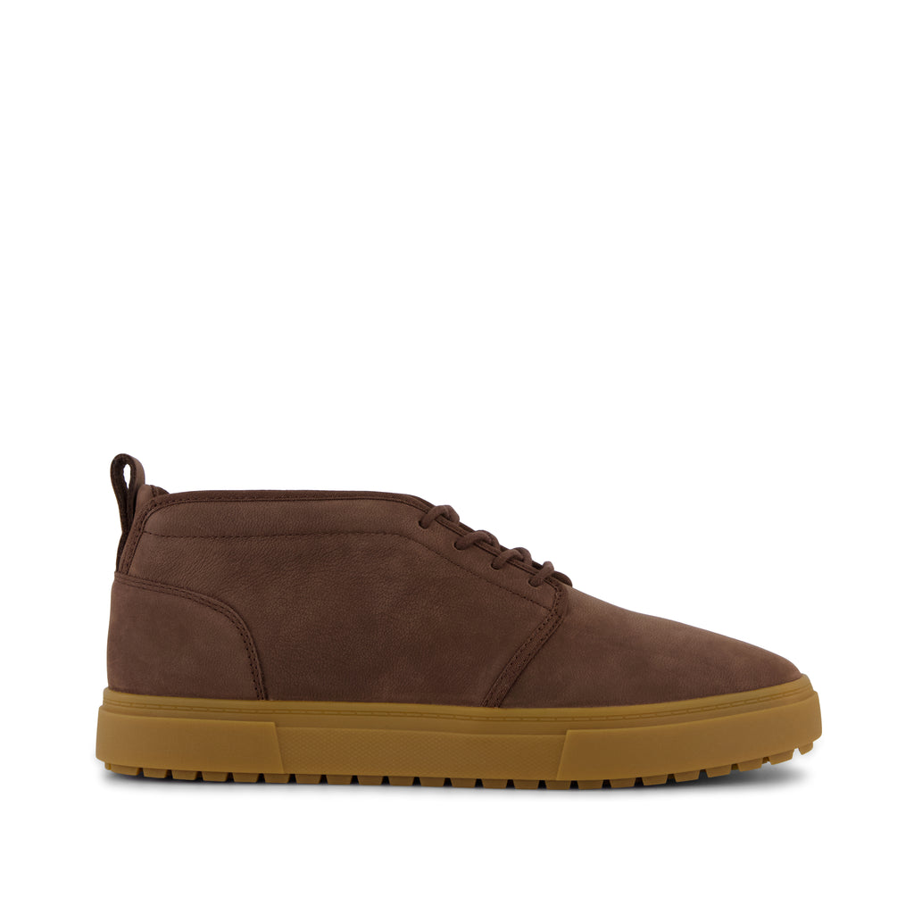 Carlo Mid Terrain 2.0 Sneaker - Water Resistant Oak Brown Leather Side View