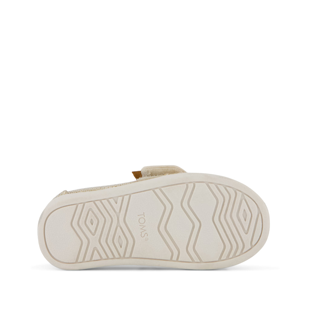 Alpargata Classic Toddler Shoe - Champagne Mini Sequins Bottom Sole View