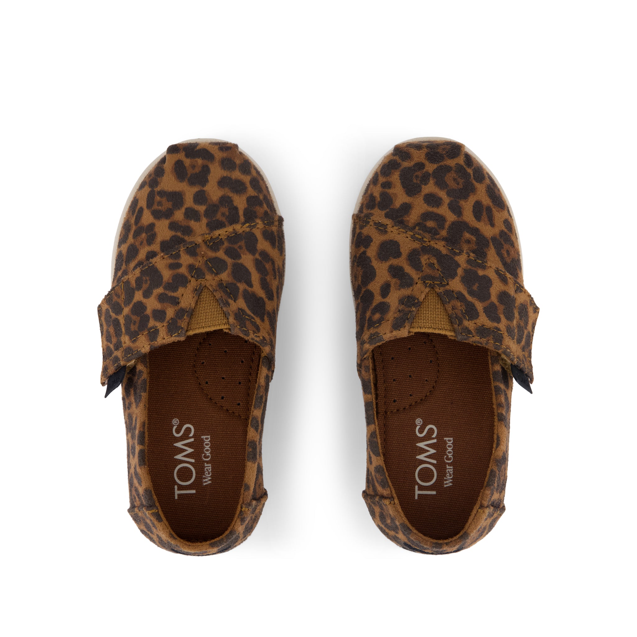 Alpargata Classic Toddler Shoe - Brown Sugar Leopard Print Top View