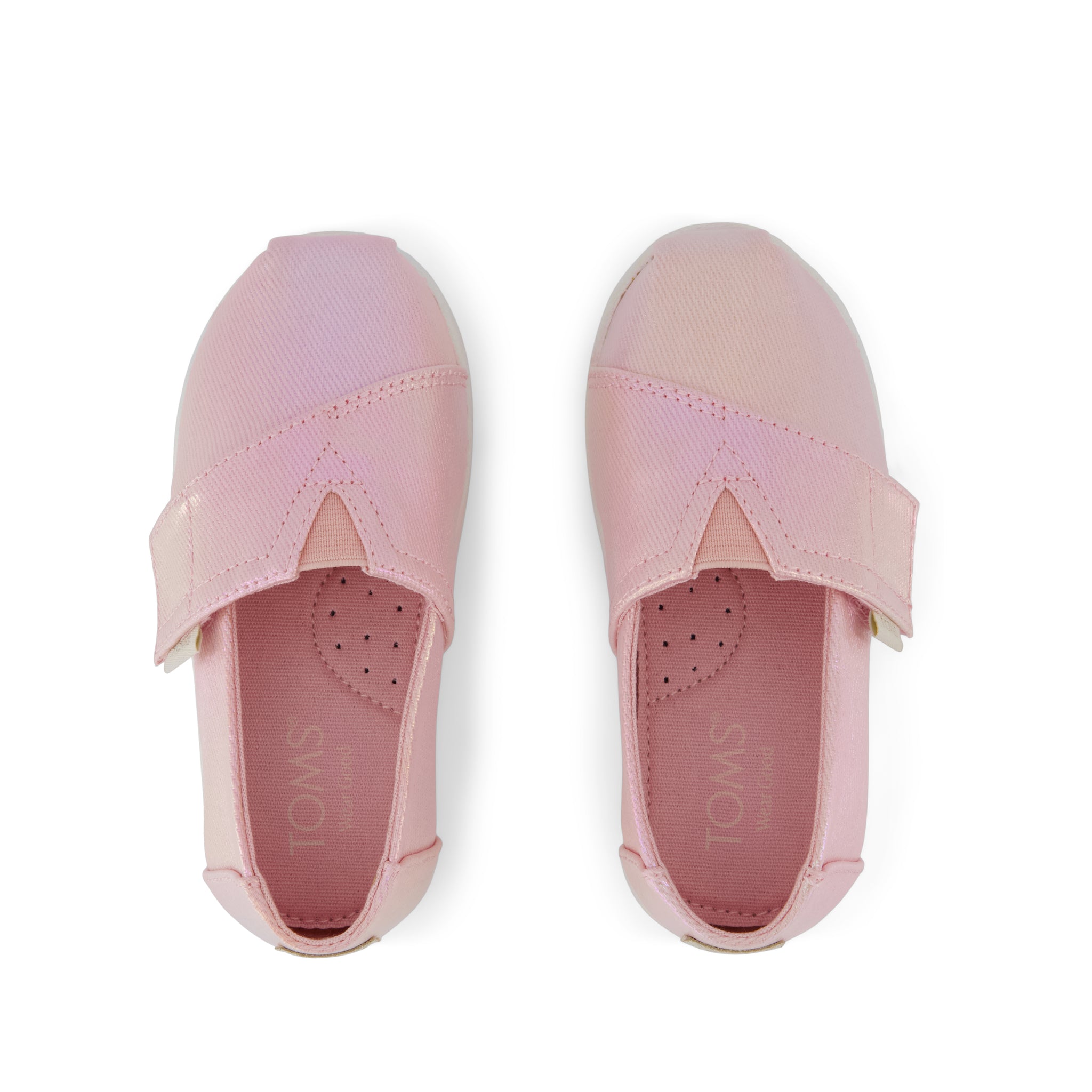 Alpargata Classic Toddler Shoe - Pink Quartz Iridescent Twill Top View