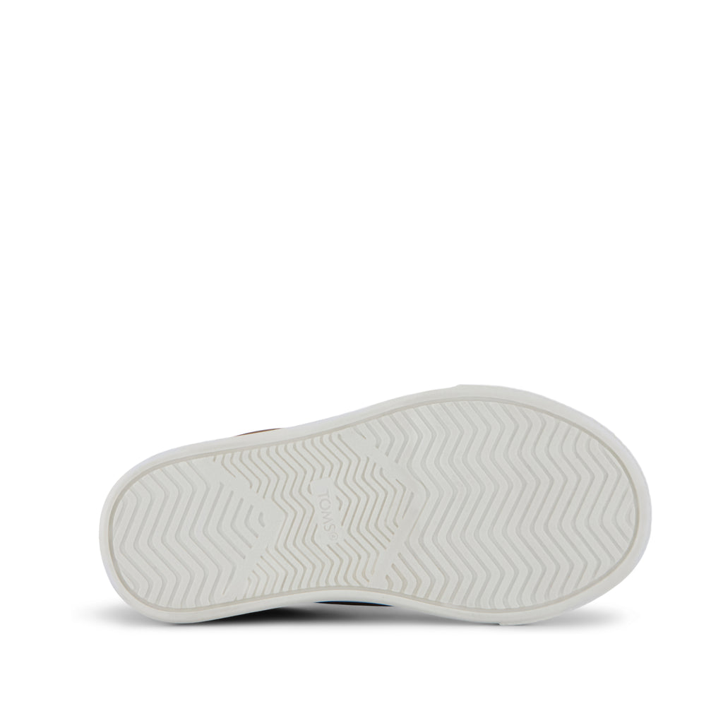 Cruz Mid Toddler Slip On Shoe - Toffee Microsuede Bottom Sole View