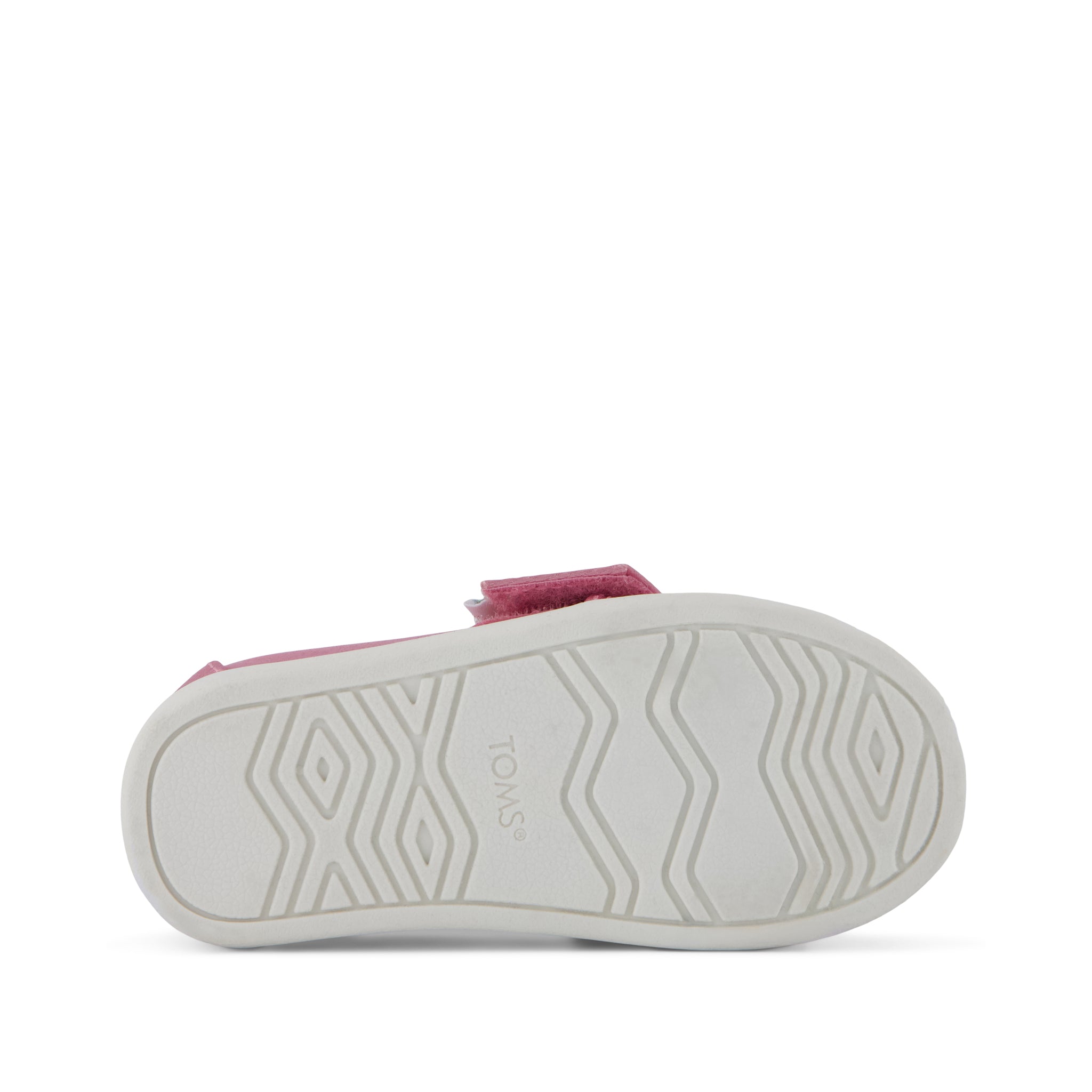 Alpargata Classic Toddler Shoe - Rose Pink Metallic Twill with Bow Bottom Sole View