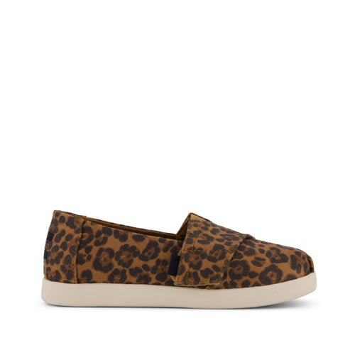 Alpargata Classic Kids Shoe - Brown Sugar Leopard Print Side View