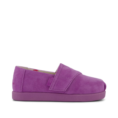 TOMS x Jamie Mizrahi Alpargata Classic Toddler Shoe - Water Repellent Classic Pink Suede Side View