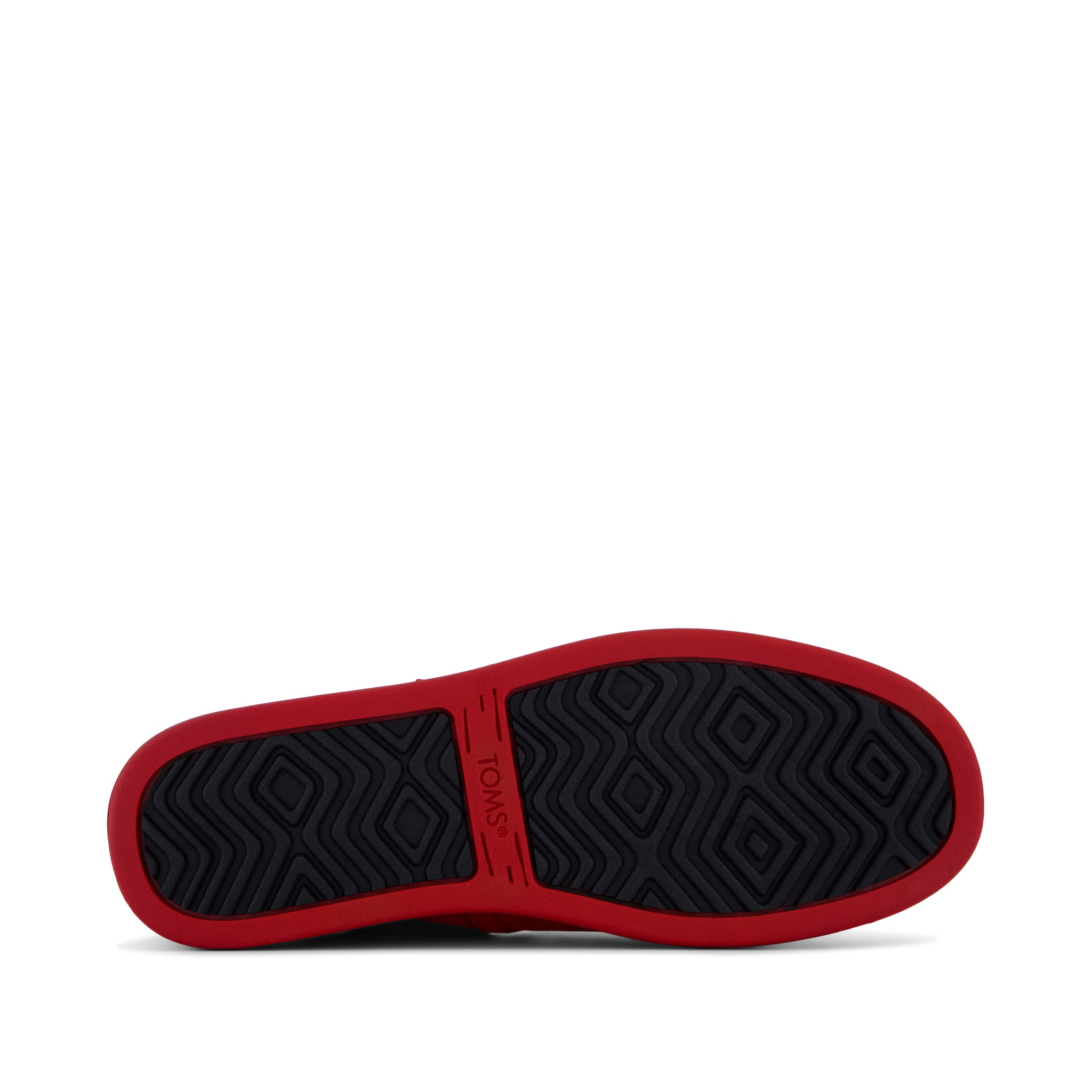TOMS x Jamie Mizrahi Alp FWD  - Cherry Red Suede Bottom Sole View