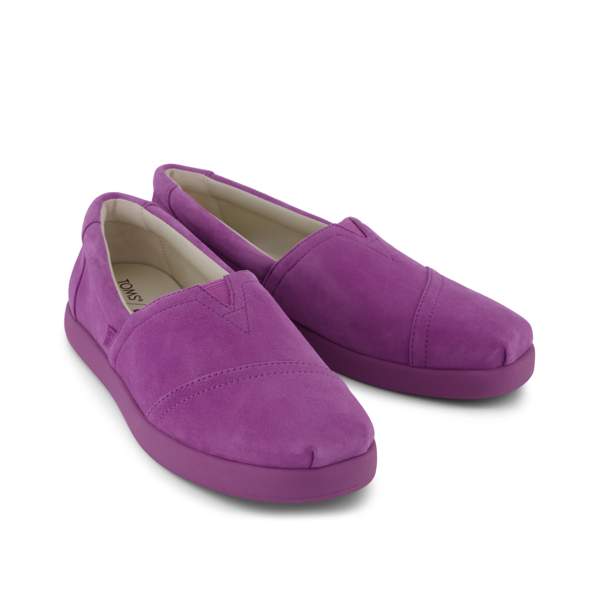 TOMS x Jamie Mizrahi Alp FWD  - Bright Mulberry Purple Suede Front View