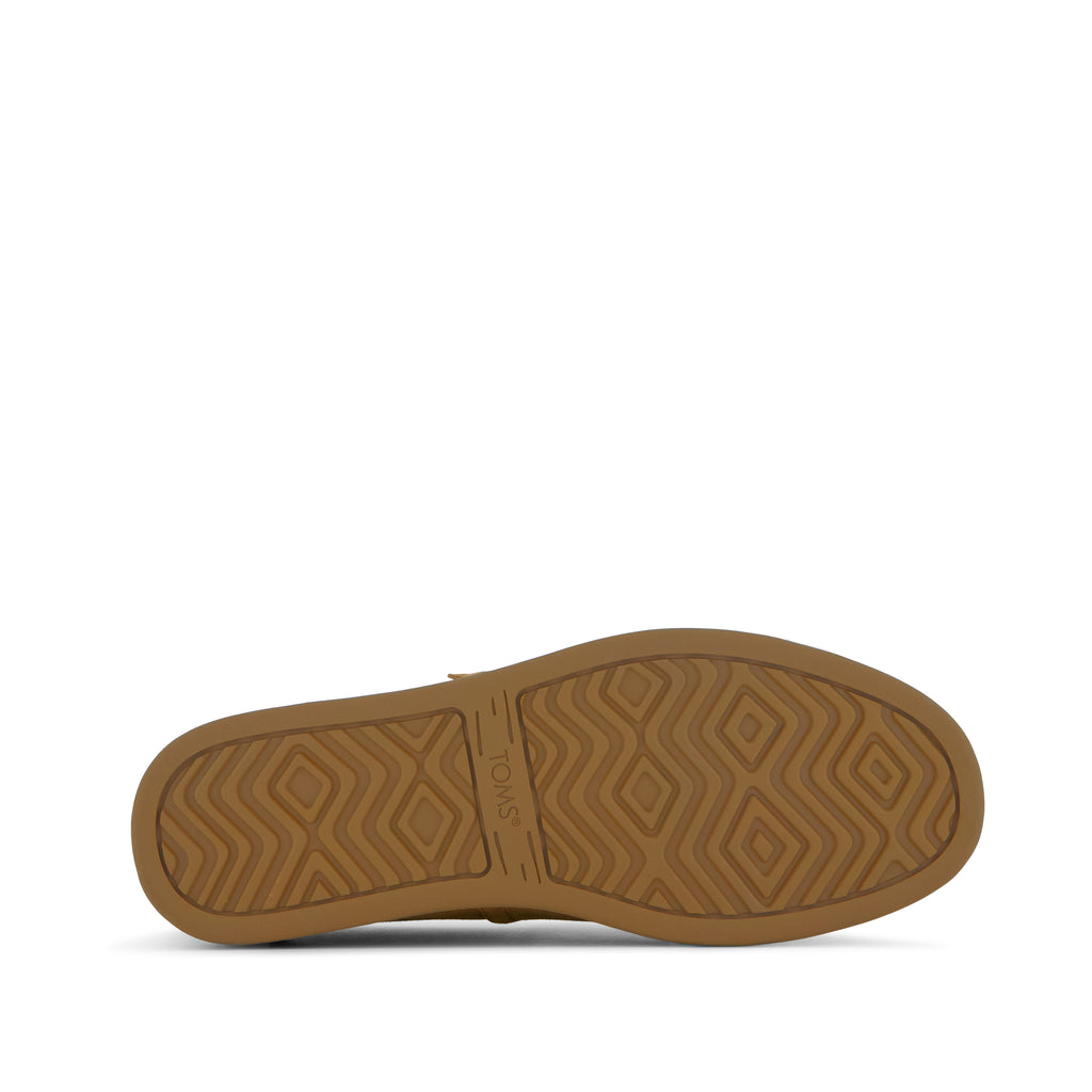 TOMS x Jamie Mizrahi Alp FWD - Water Repellent Antique Amber Suede Bottom Sole View