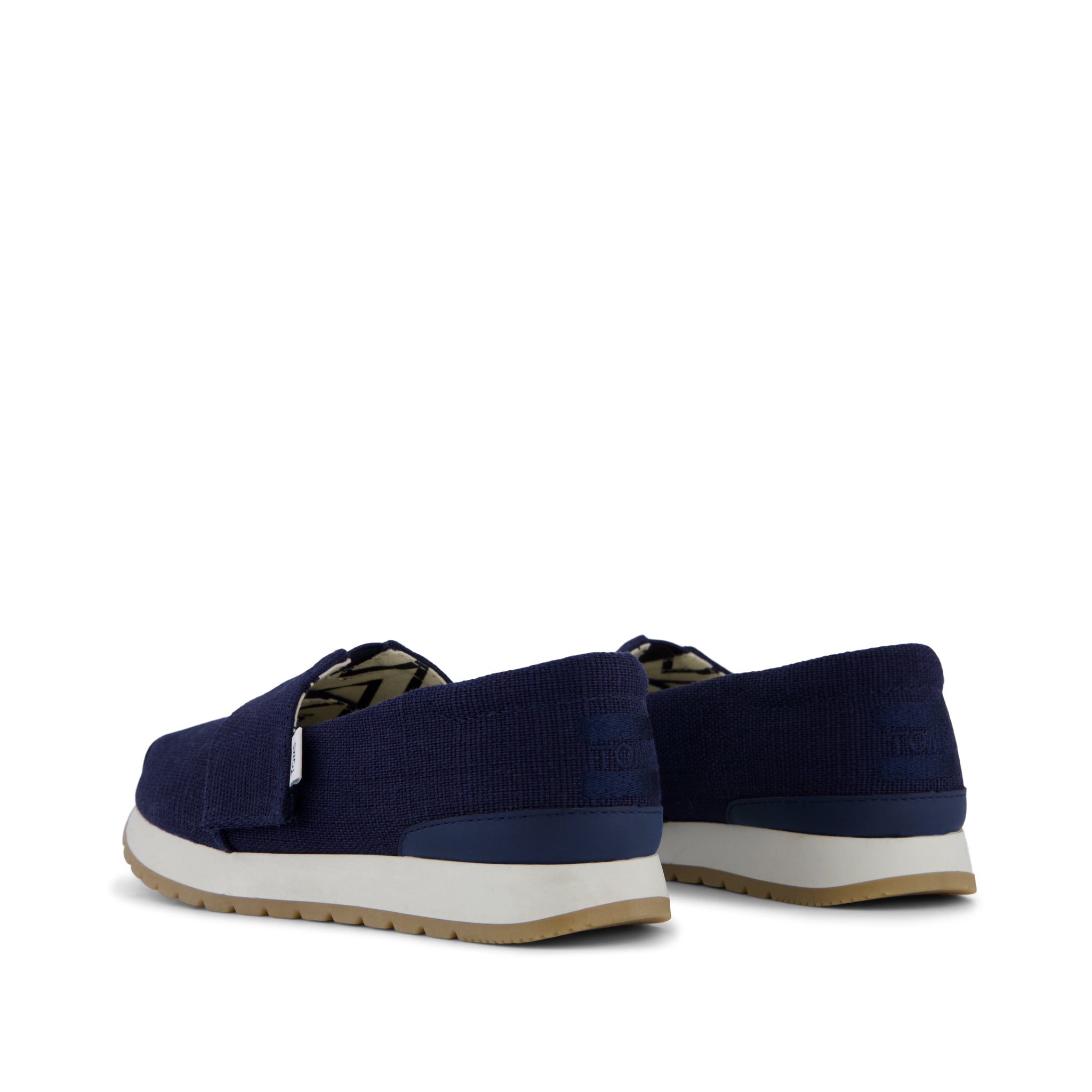 Resident Plus Kids Sneaker - Navy Heritage Canvas Back View