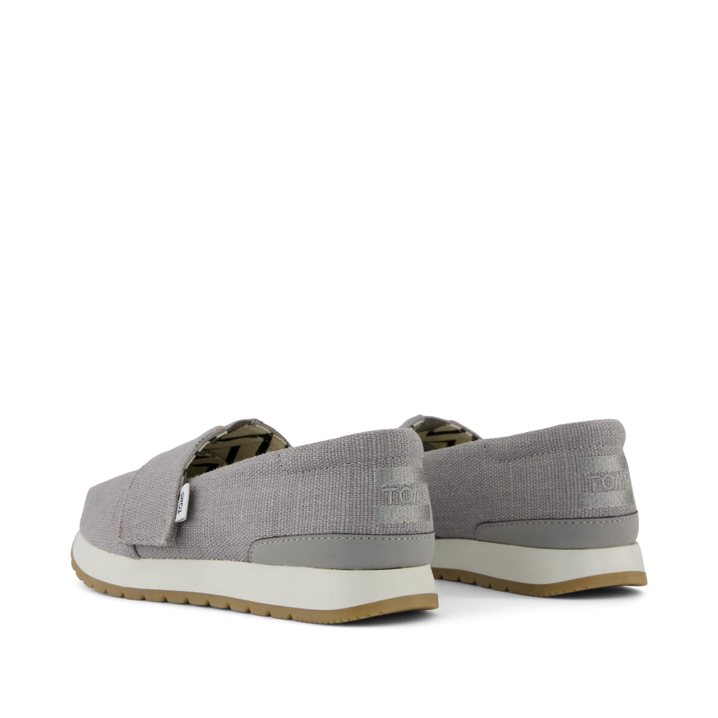 Resident Plus Kids Sneaker - Drizzle Grey Heritage Canvas Back View