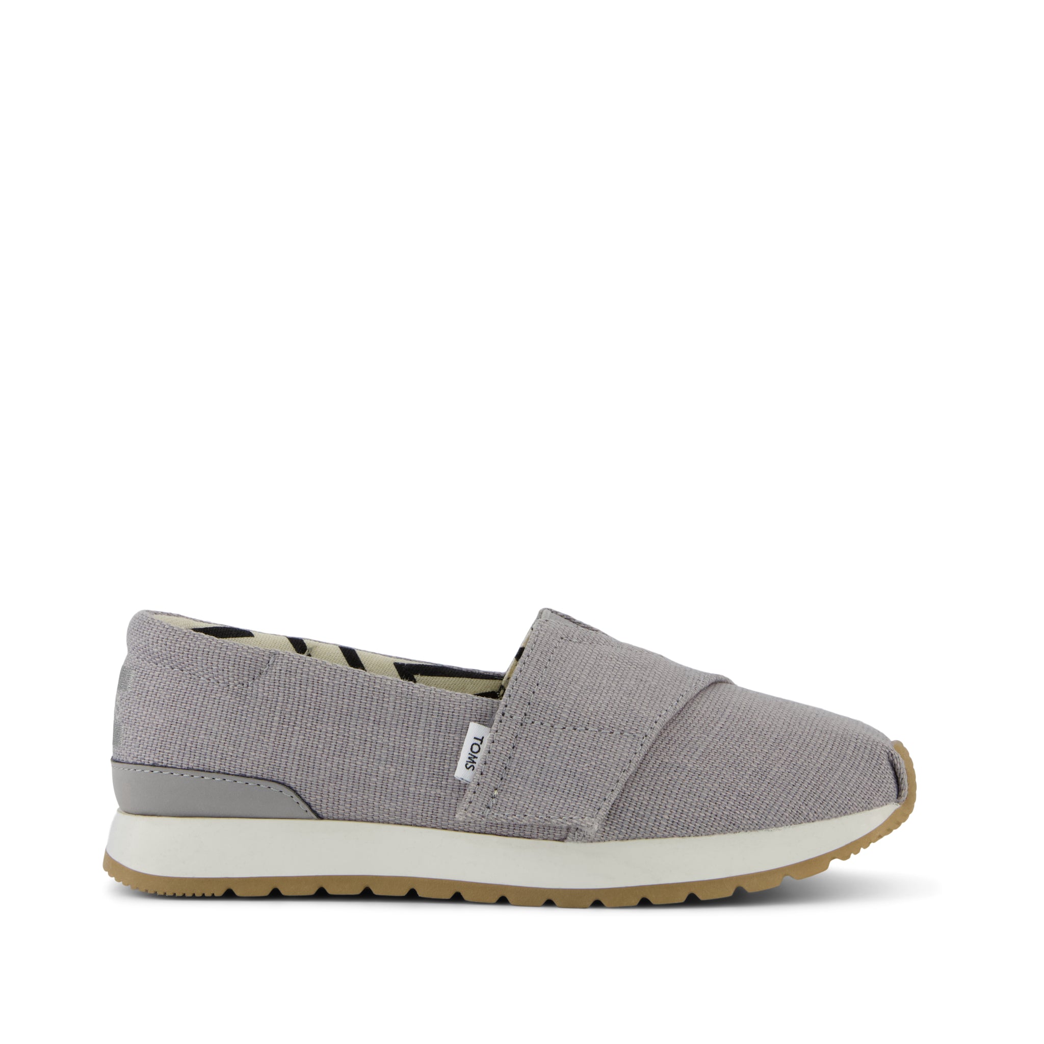 Resident Plus Kids Sneaker - Drizzle Grey Heritage Canvas Side View