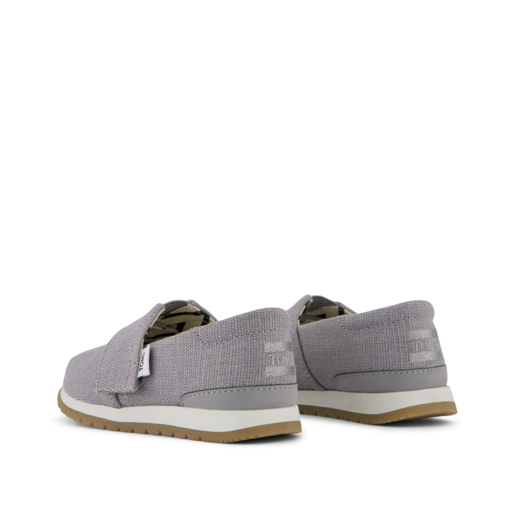 Resident Plus Toddler Sneaker - Drizzle Grey Heritage Canvas Back View