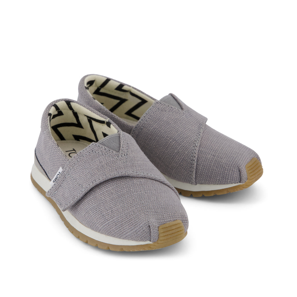 Resident Plus Toddler Sneaker - Drizzle Grey Heritage Canvas Front View