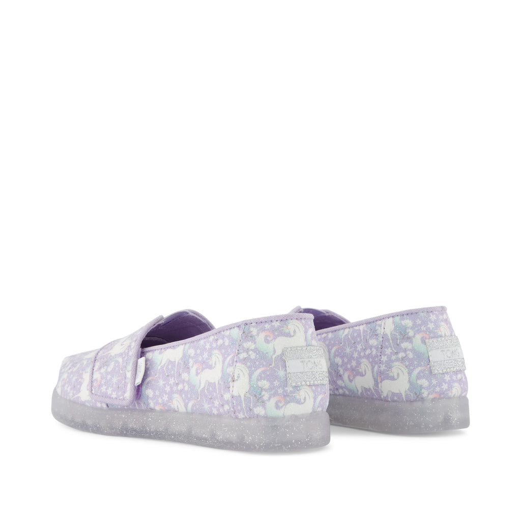 Alpargata Classic Toddler Shoe - Misty Lilac Iridescent Unicorn Back View