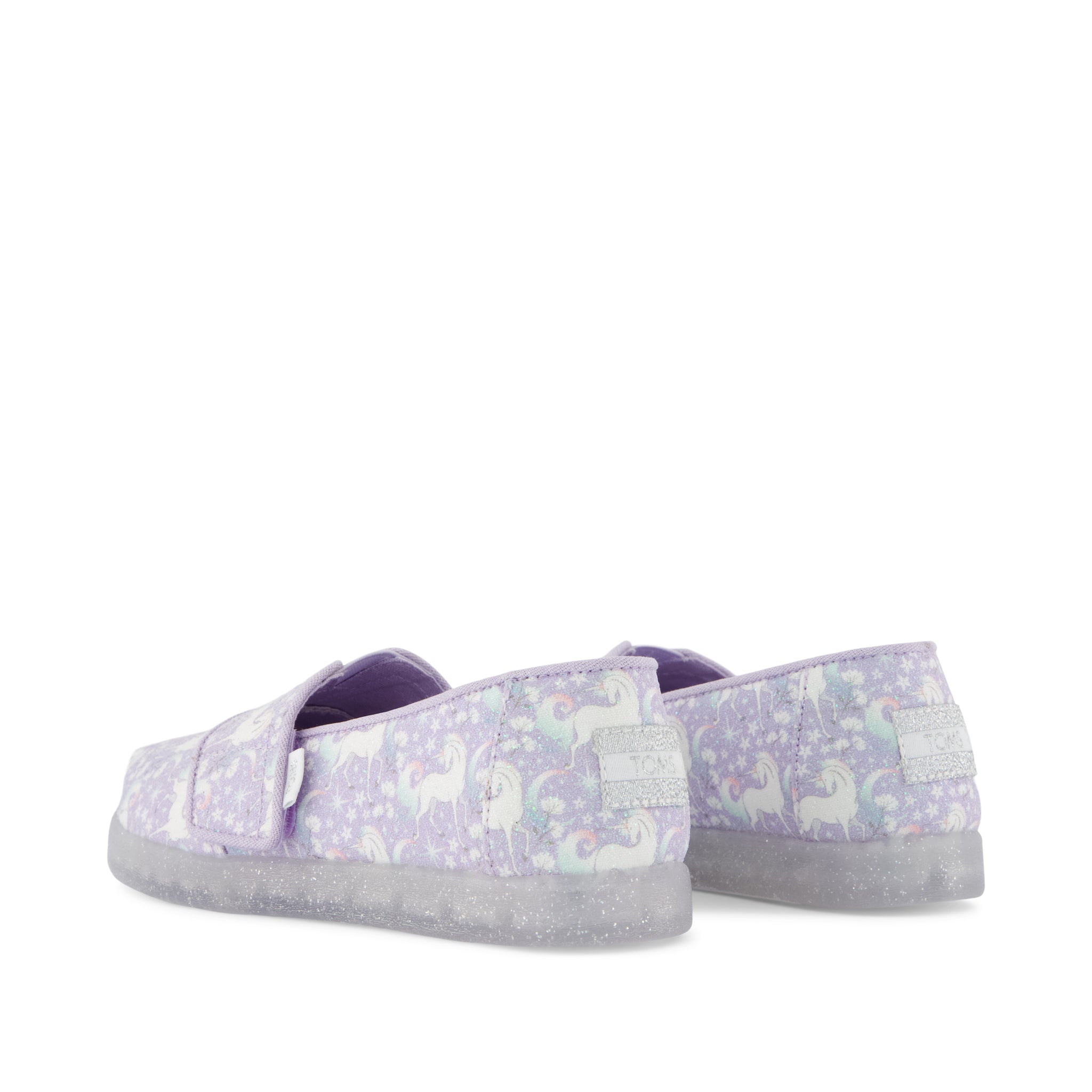 Alpargata Classic Toddler Shoe - Misty Lilac Iridescent Unicorn Back View