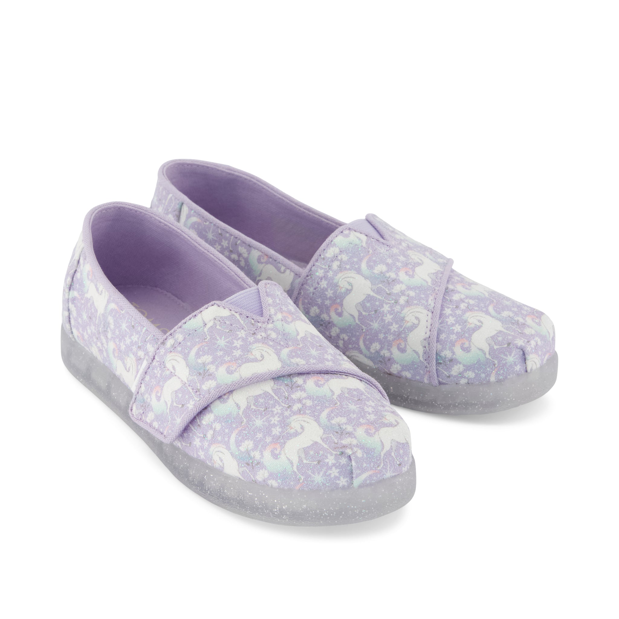 Alpargata Classic Toddler Shoe - Misty Lilac Iridescent Unicorn Front View