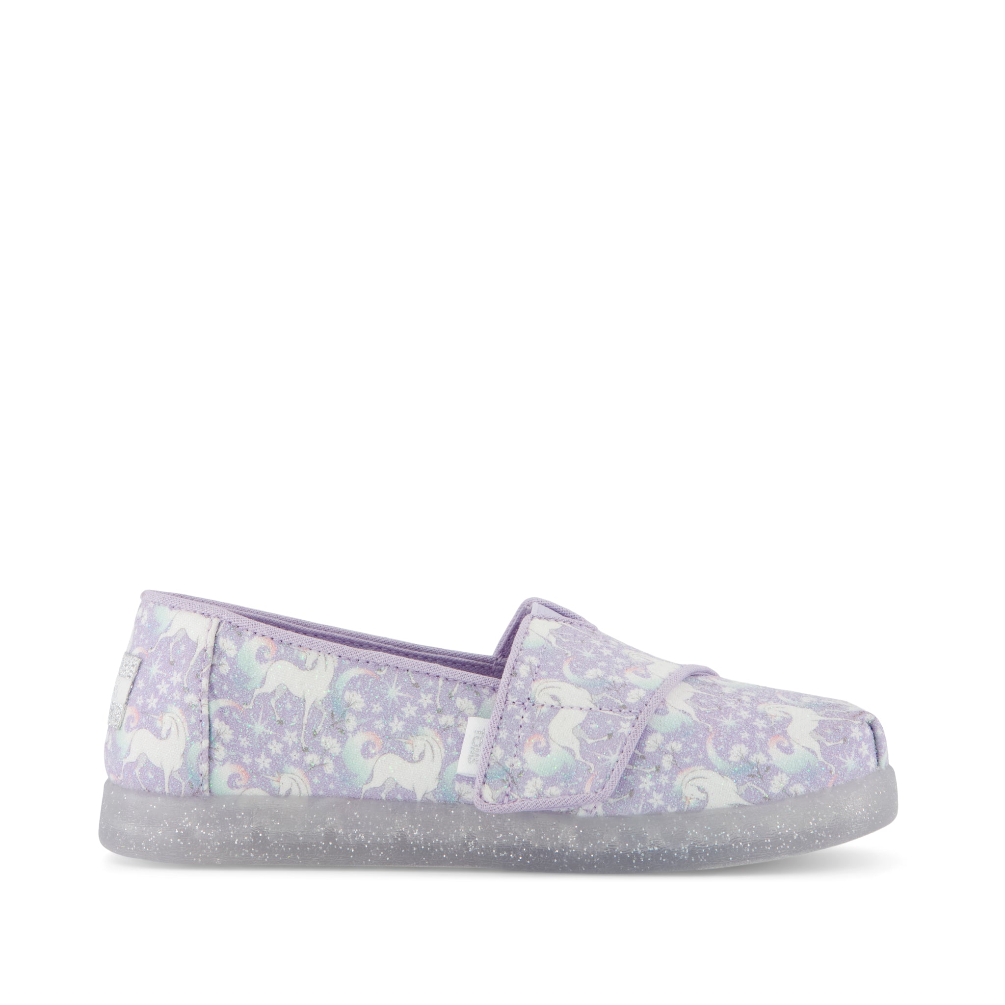 Alpargata Classic Toddler Shoe - Misty Lilac Iridescent Unicorn Side View