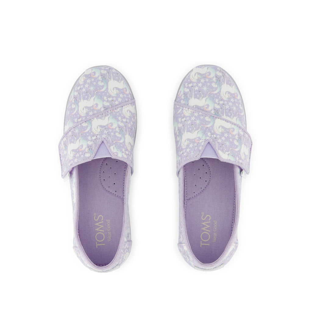 Alpargata Classic Toddler Shoe - Misty Lilac Iridescent Unicorn Top View