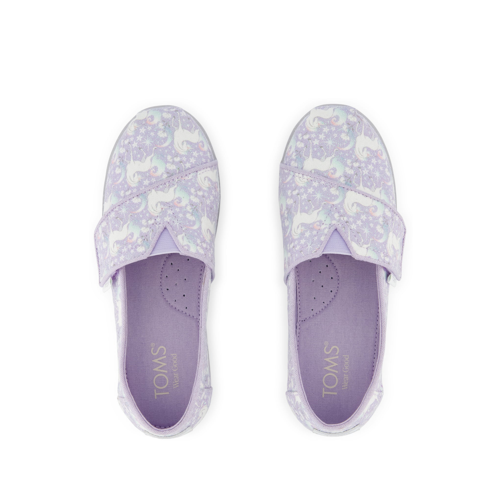 Alpargata Classic Toddler Shoe - Misty Lilac Iridescent Unicorn Top View