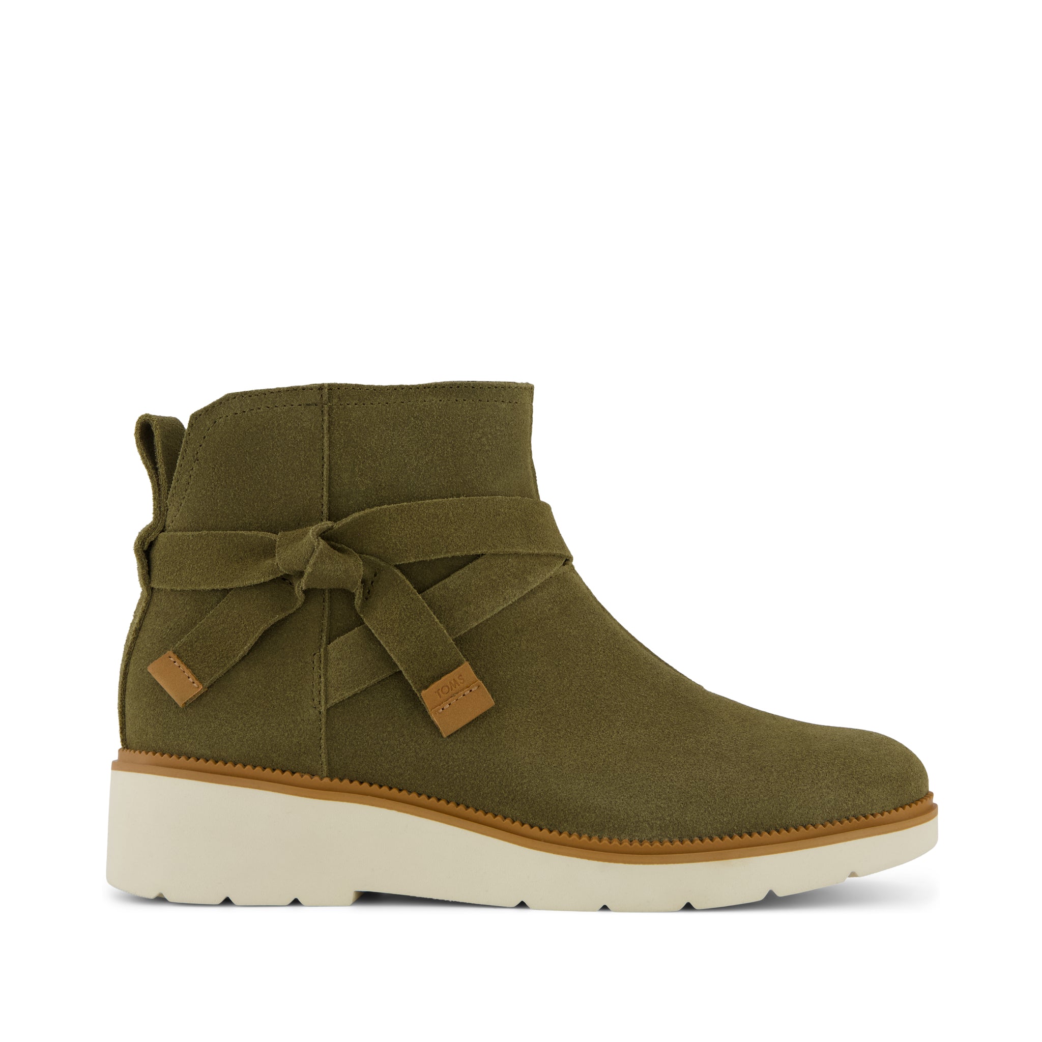 Marlow Boot - Water Repellent Military Olive Suede Side View