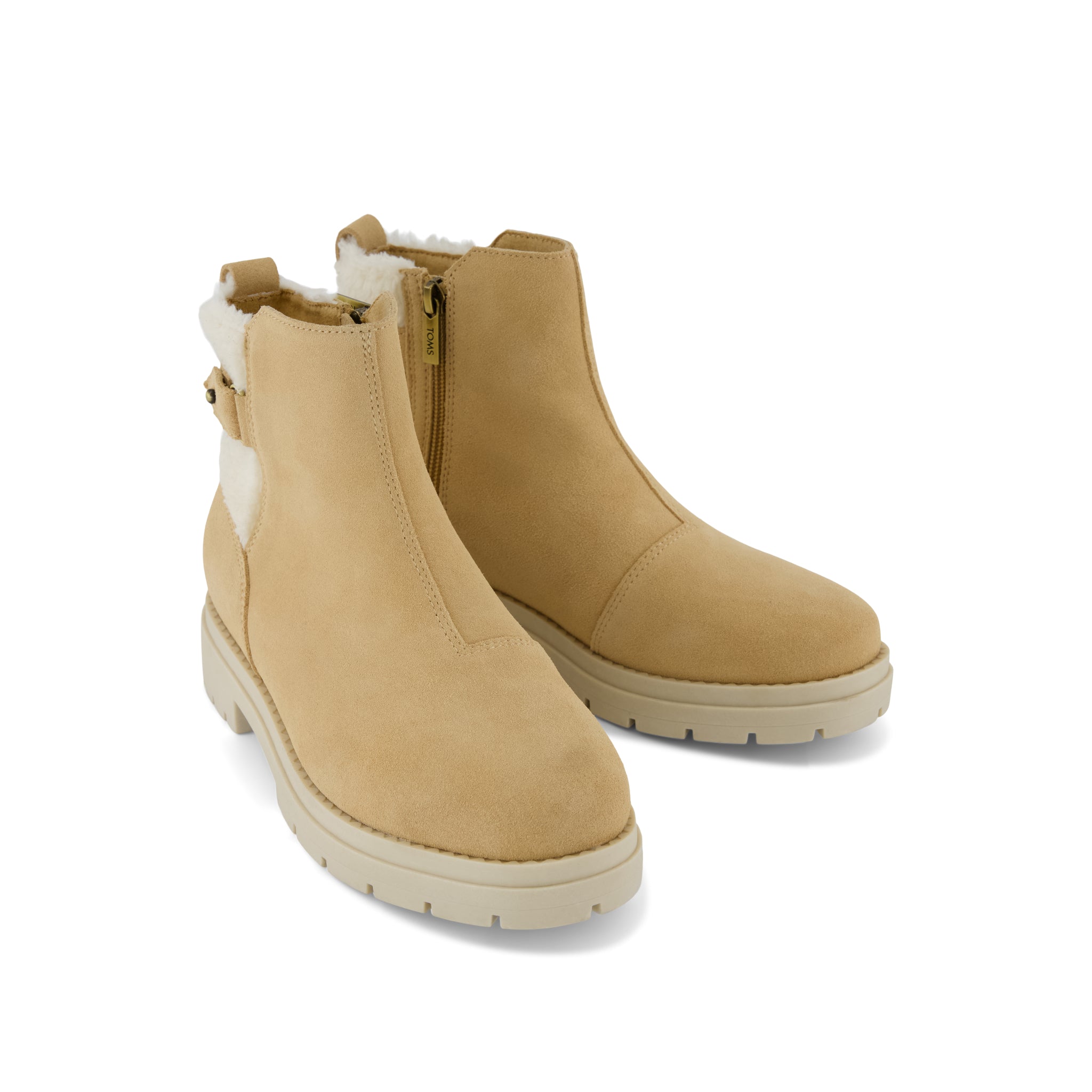 Astrid Boot - Water Repellent Light Caramel Suede Front View