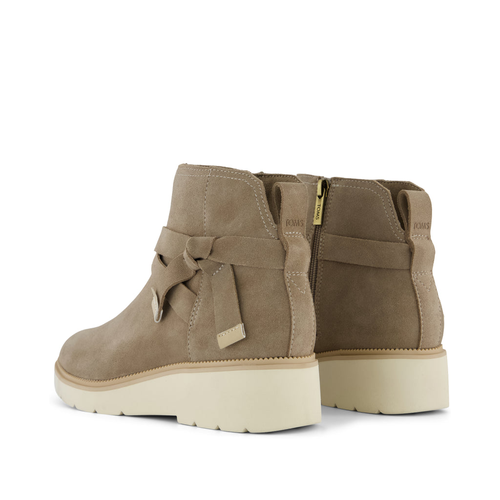 Marlow Boot - Water Repellent Dune Suede Back View