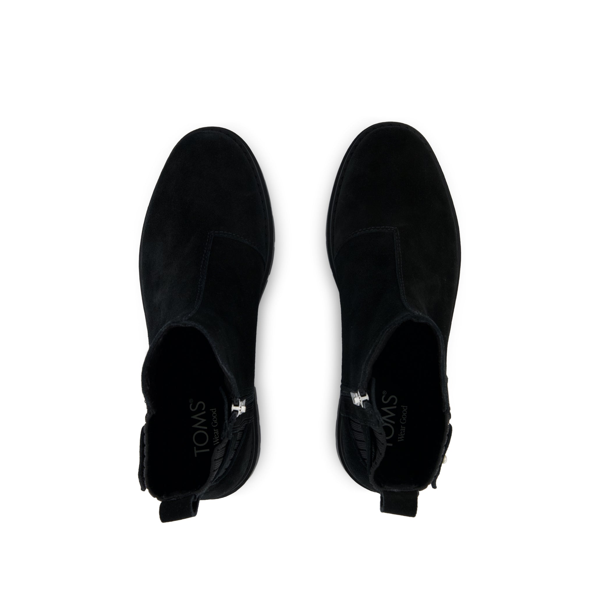 Astrid Boot - Water Repellent Black Suede Top View