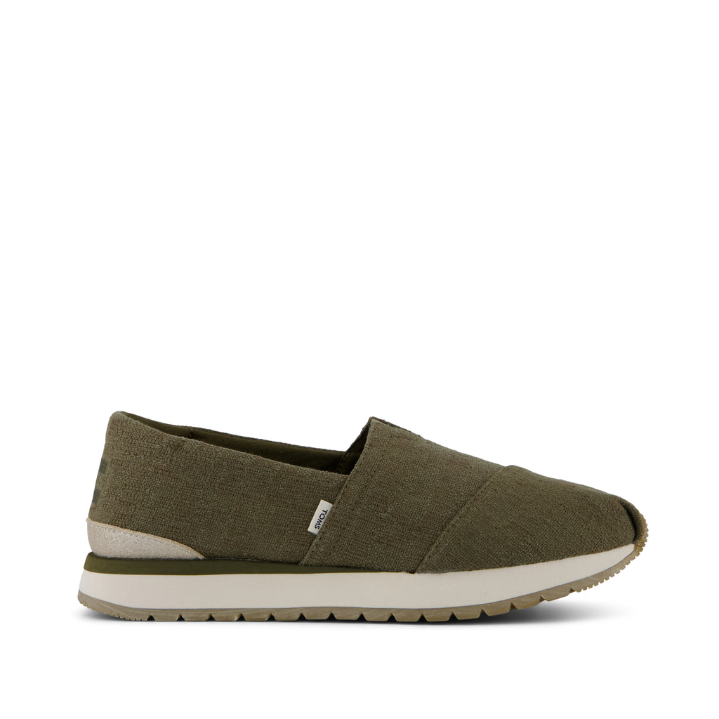 Resident Plus - Military Olive Two Tone Slub Side View