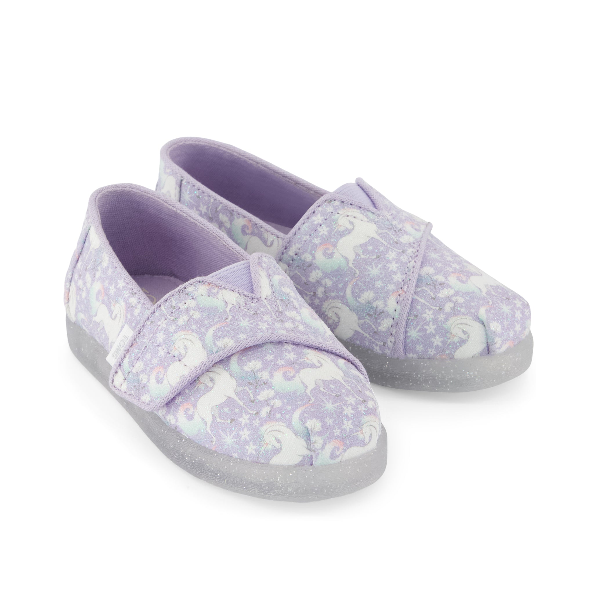 Alpargata Classic Kids Shoe - Misty Lilac Iridescent Unicorn Front View