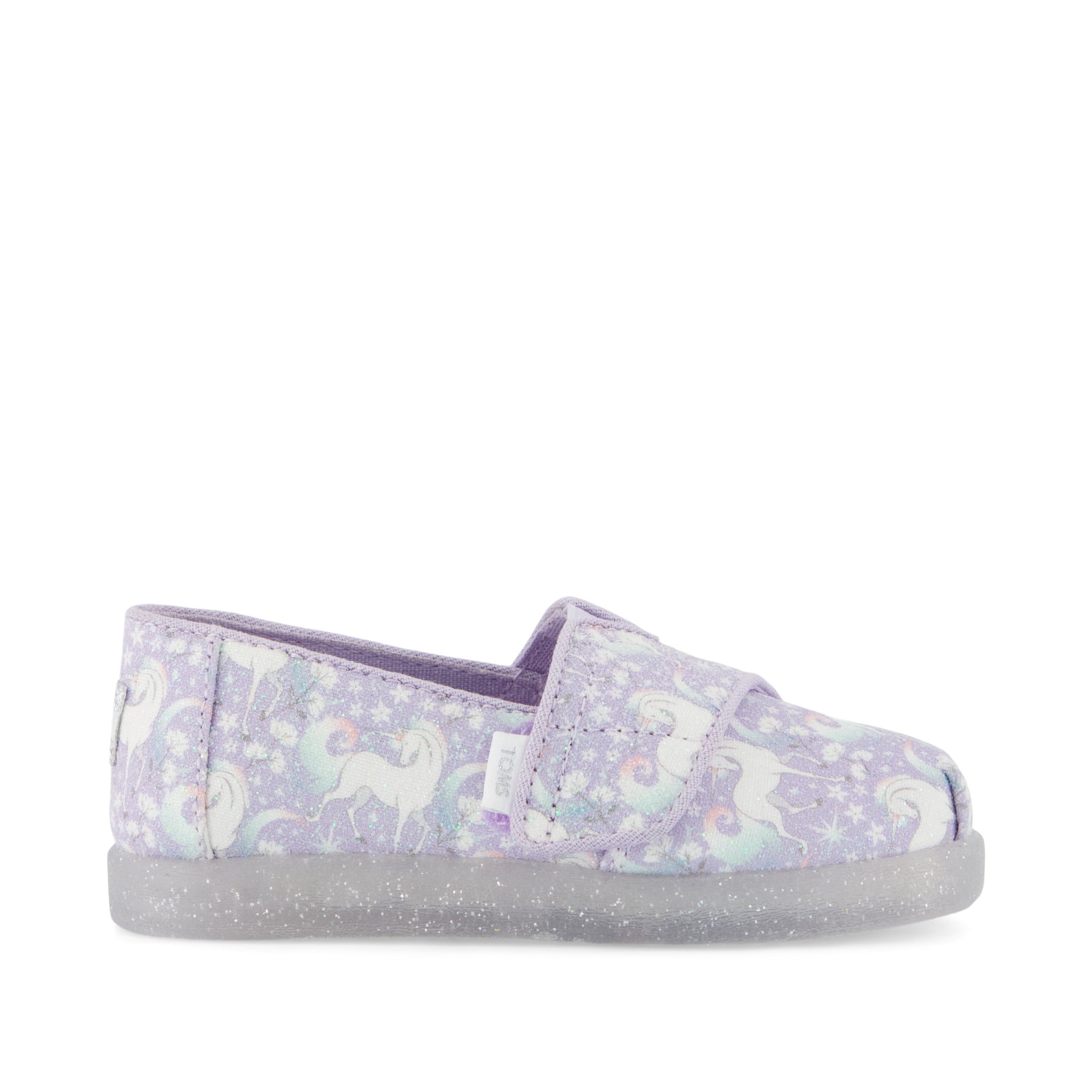 Alpargata Classic Kids Shoe - Misty Lilac Iridescent Unicorn Side View