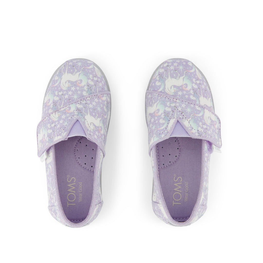 Alpargata Classic Kids Shoe - Misty Lilac Iridescent Unicorn Top View