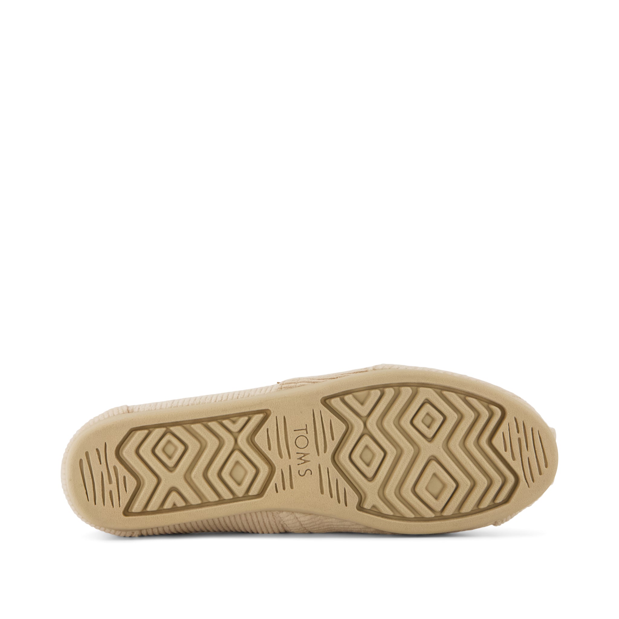 Alpargata Classic - Oatmeal Velvet Faux Fur Bottom Sole View