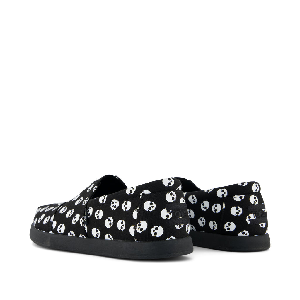 Alp FWD - Black Glow In The Dark Halloween Skulls Back View