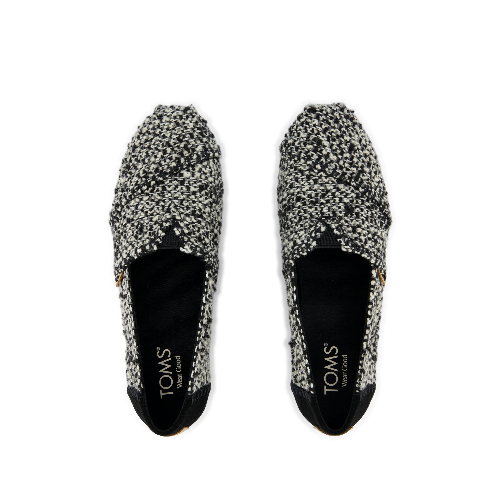 Alpargata Classic - Deco Stitch Black Marled Boucle Top View