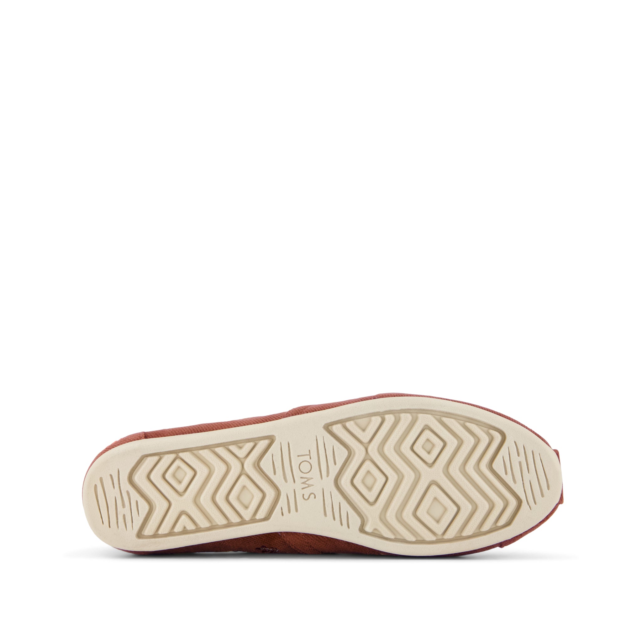 Alpargata Classic - Amber Brown Corduroy Embroidered Pumpkins Bottom Sole View