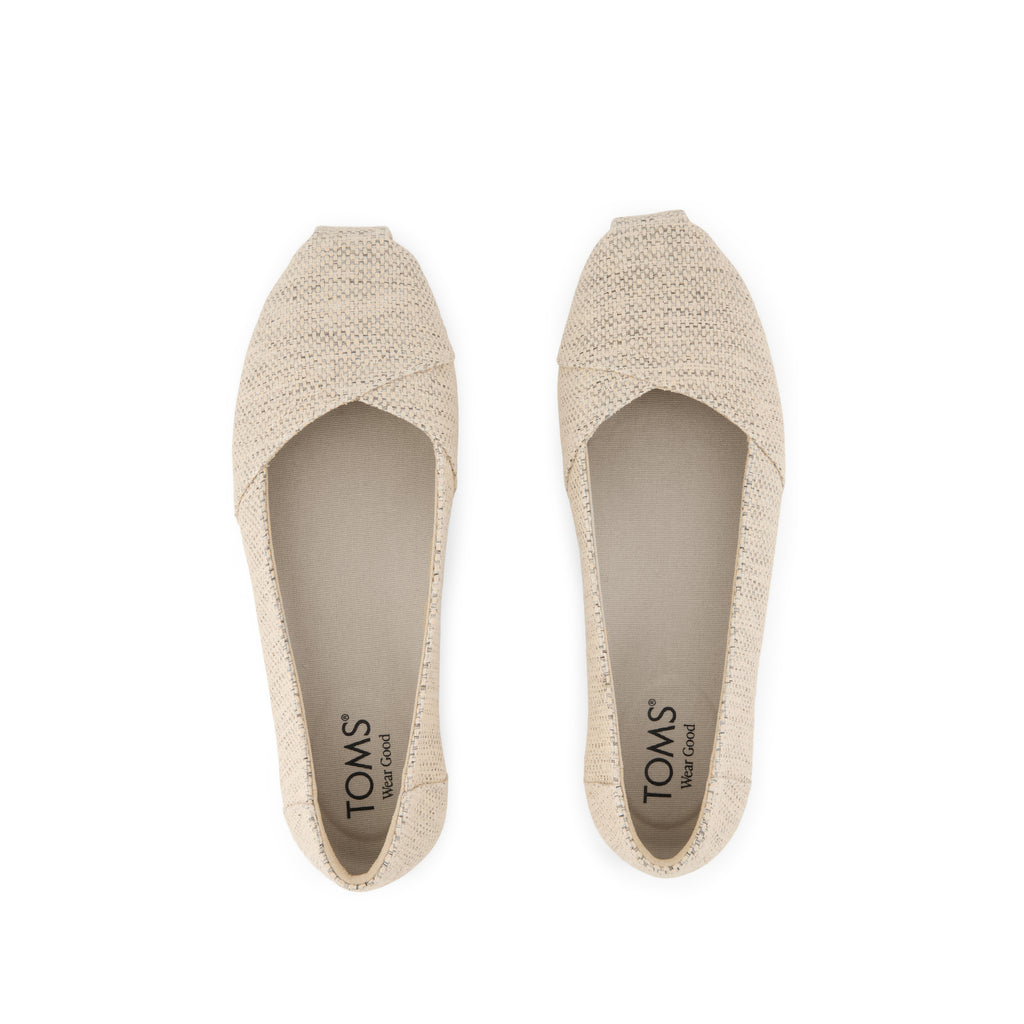 Alpargata Ballet Flat - Natural Melange Top View
