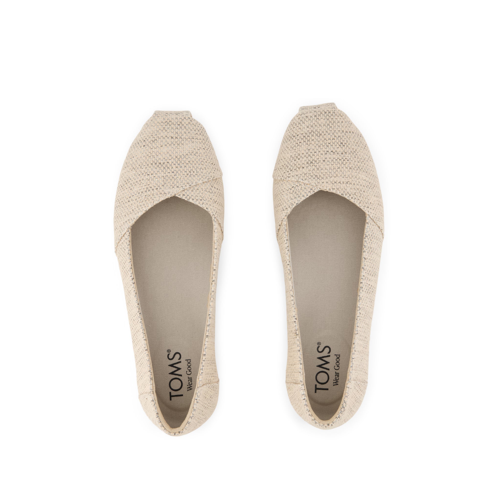Alpargata Ballet Flat - Natural Melange Top View