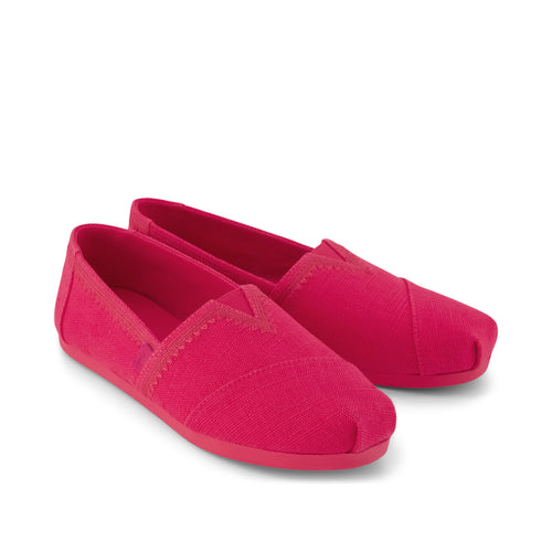 Alpargata Classic - Fuchsia Embroidered Heritage Canvas Front View