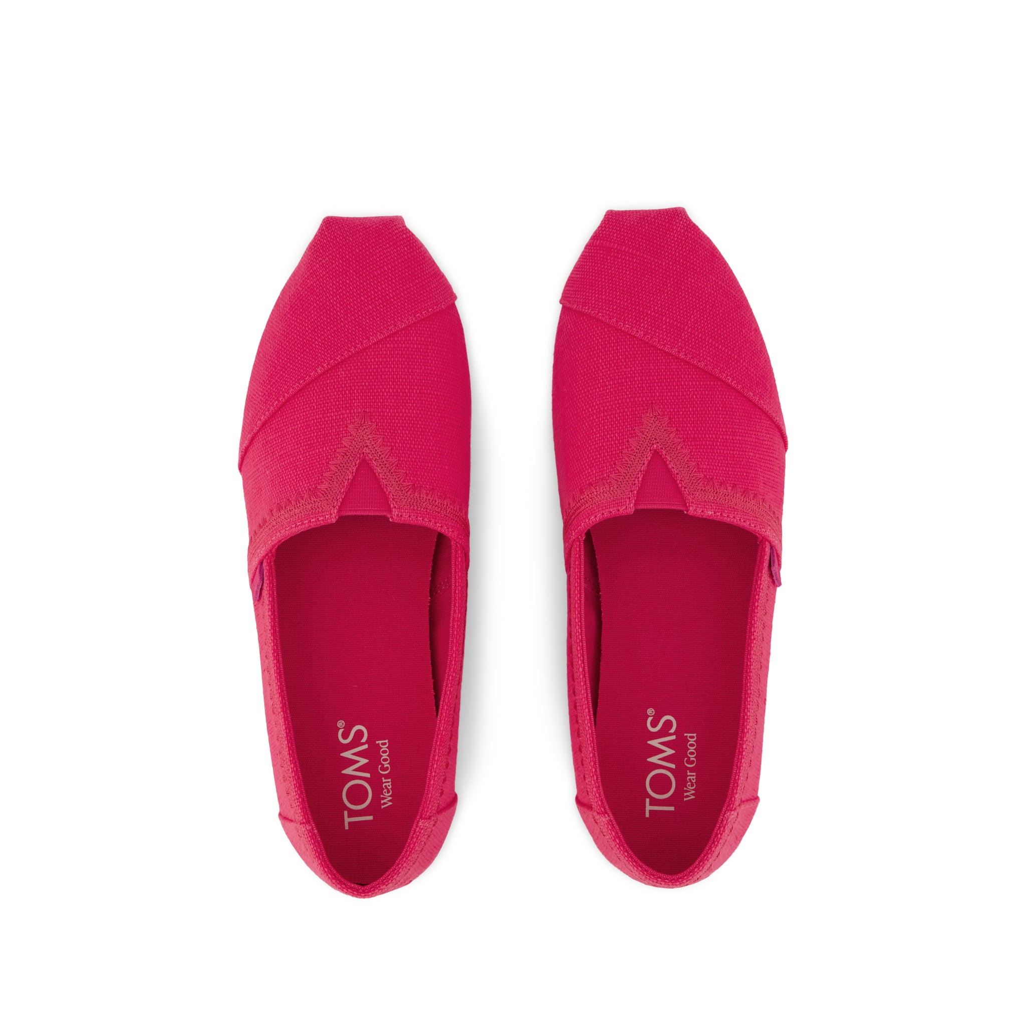 Alpargata Classic - Fuchsia Embroidered Heritage Canvas Top View