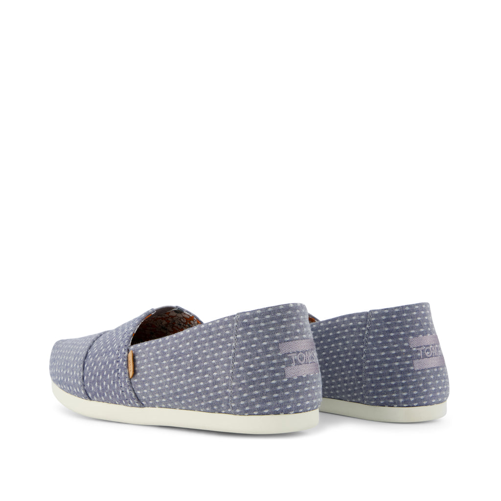 Alpargata Classic - Niagara Mist Chambray Dot Back View