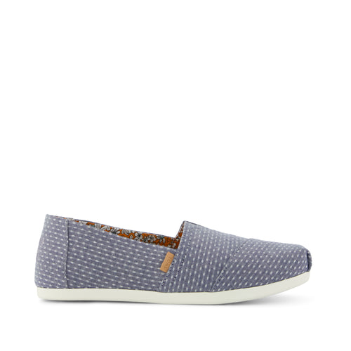Alpargata Classic - Niagara Mist Chambray Dot Side View