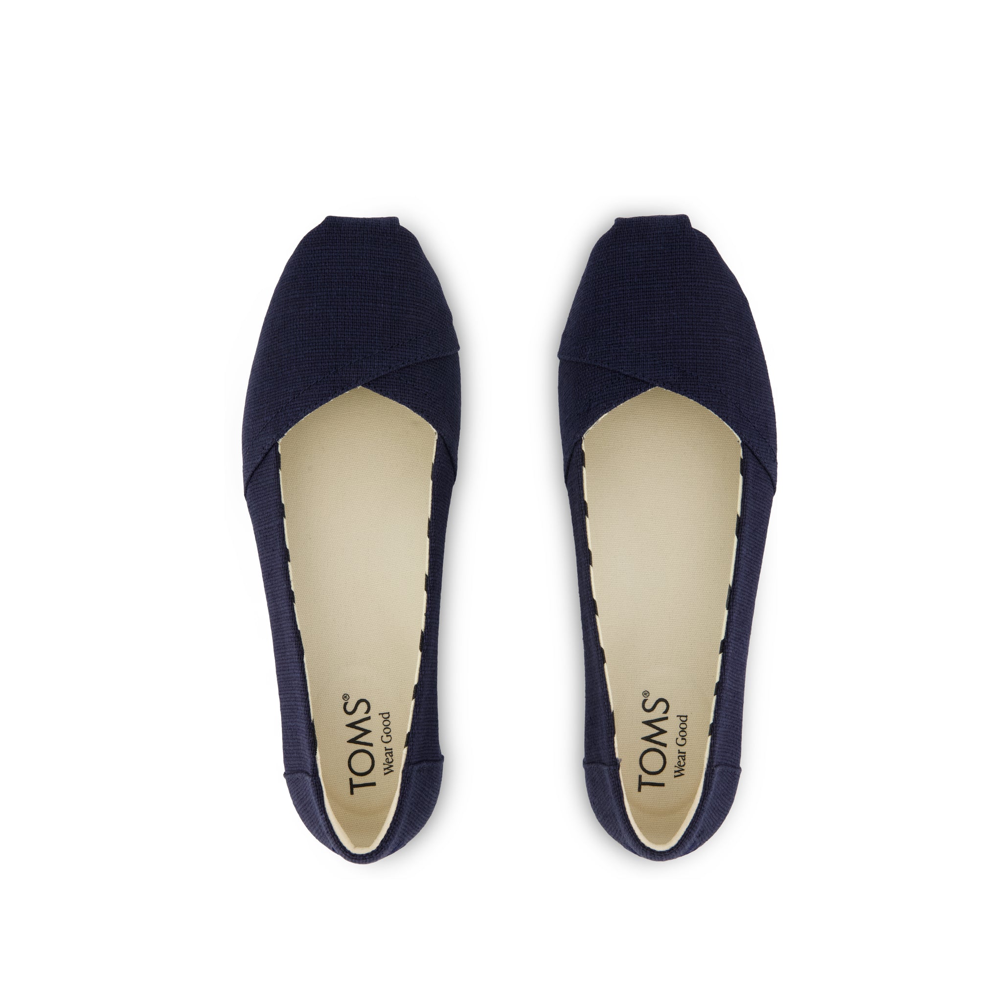 Alpargata Ballet Flat - Navy Heritage Canvas Top View