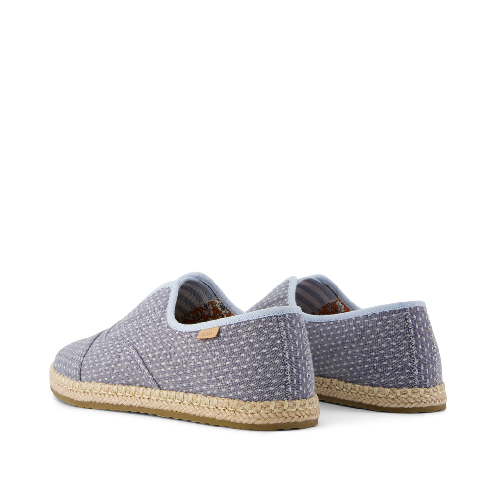Palmera Plus - Niagara Mist Chambray Dot Back View