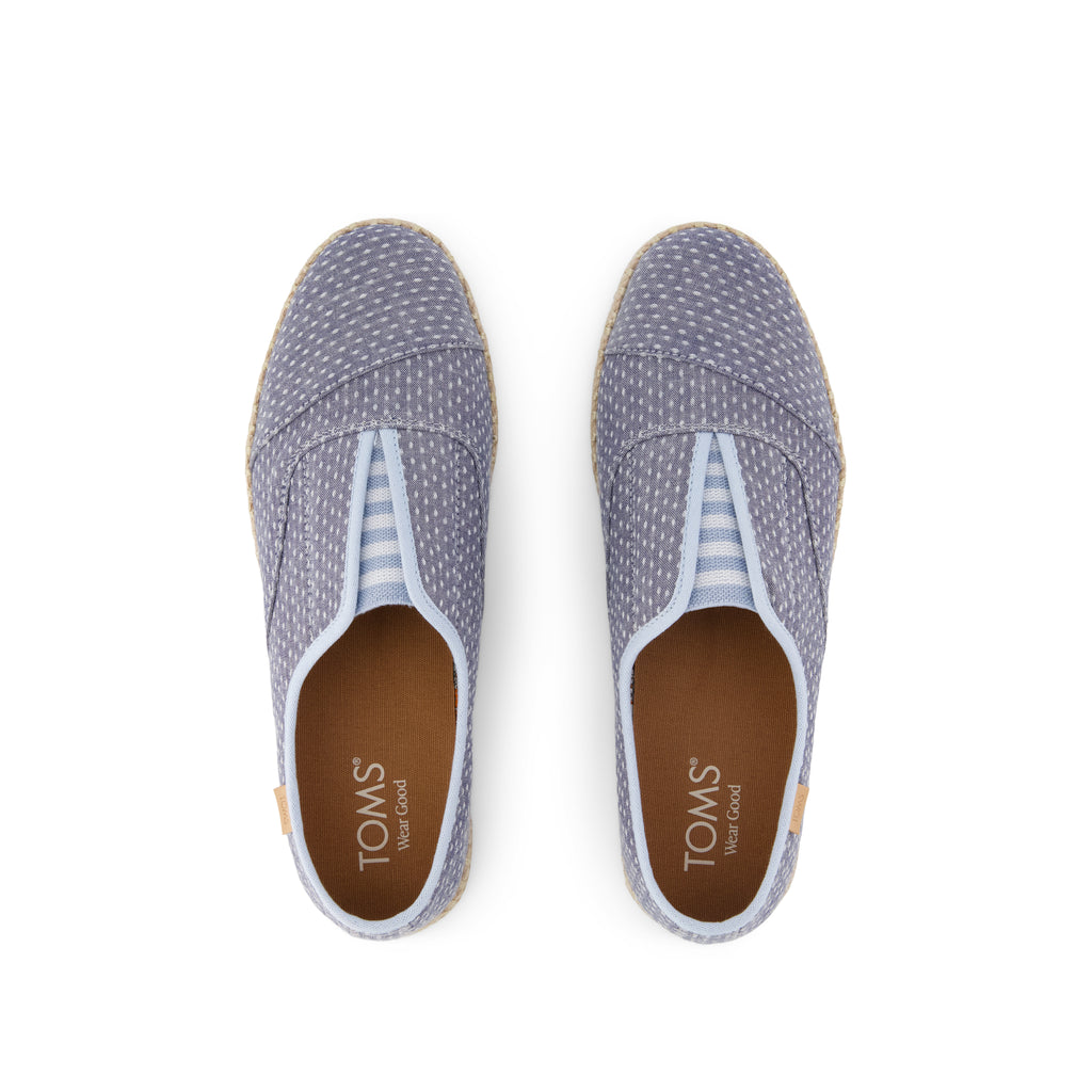 Palmera Plus - Niagara Mist Chambray Dot Top View
