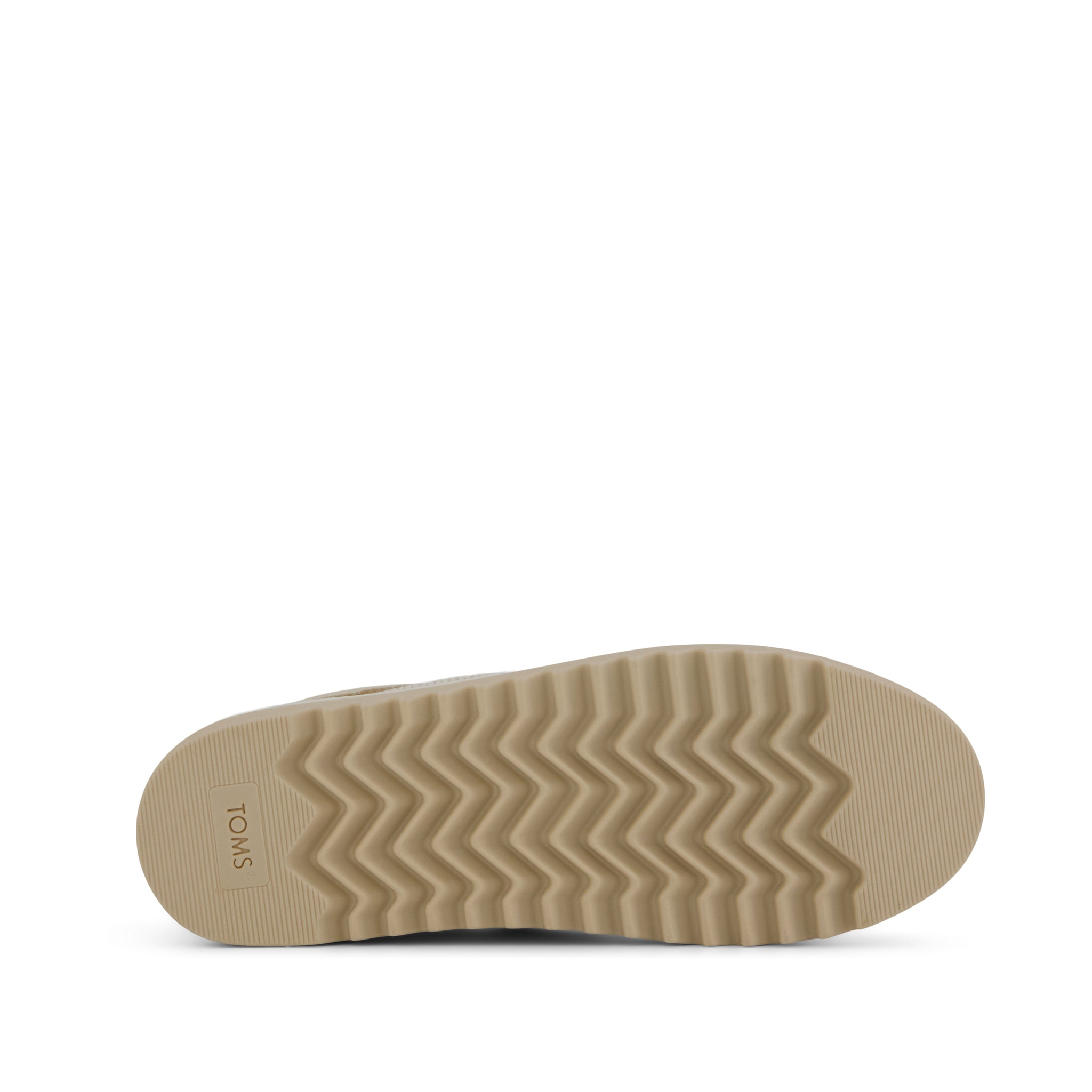 Rea Lace-Up Platform Sneaker - Natural Mesh and Suede Bottom Sole View