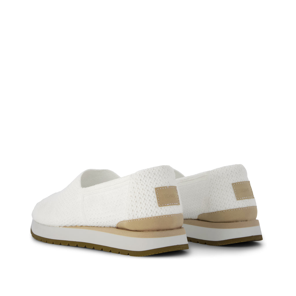 Resident Plus - White Knit Back View