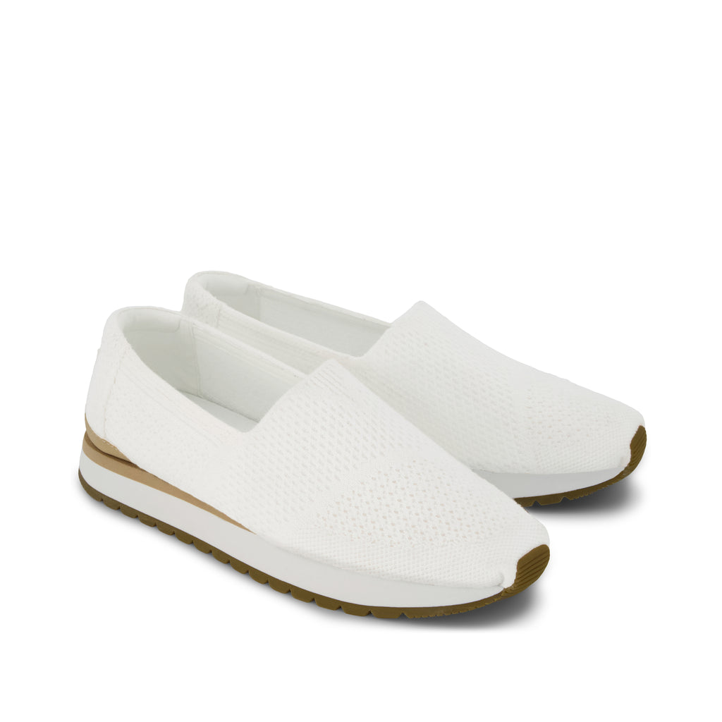 Resident Plus - White Knit Front View