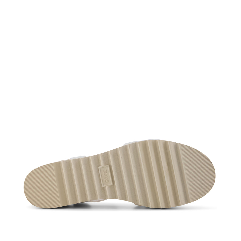 Diana Wedge Sandal - Natural Floral Crochet Bottom Sole View