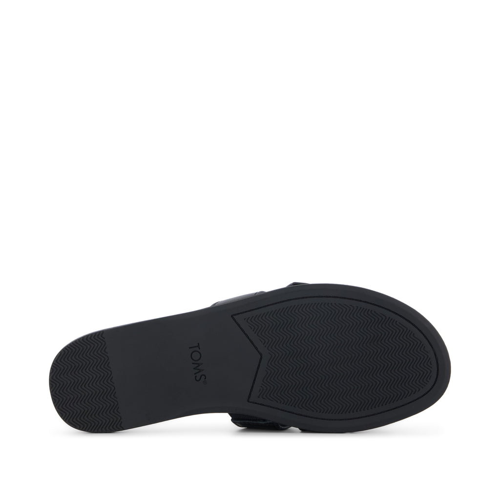 Sol Slide Sandal - Black Leather
 Bottom Sole View