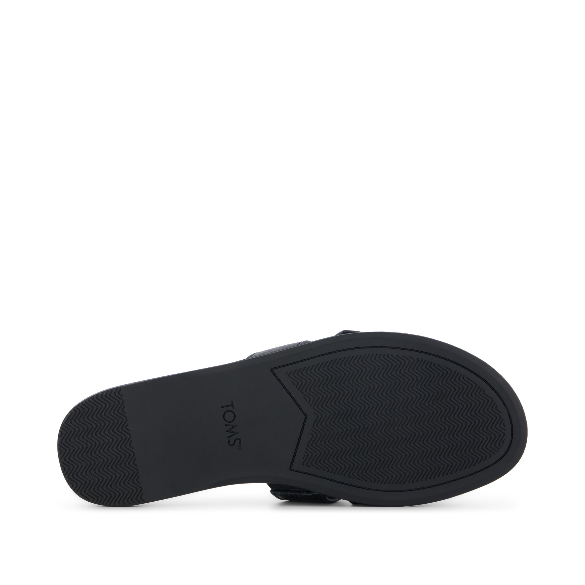 Sol Slide Sandal - Black Leather
 Bottom Sole View