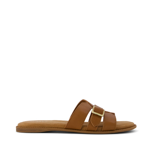 Sol Slide Sandal - Brown Sugar Leopard Side View
